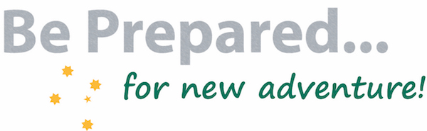Be prepared for adventure logo